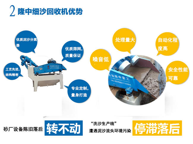 尾礦廢石再利用----隆中重工細(xì)砂回收裝置